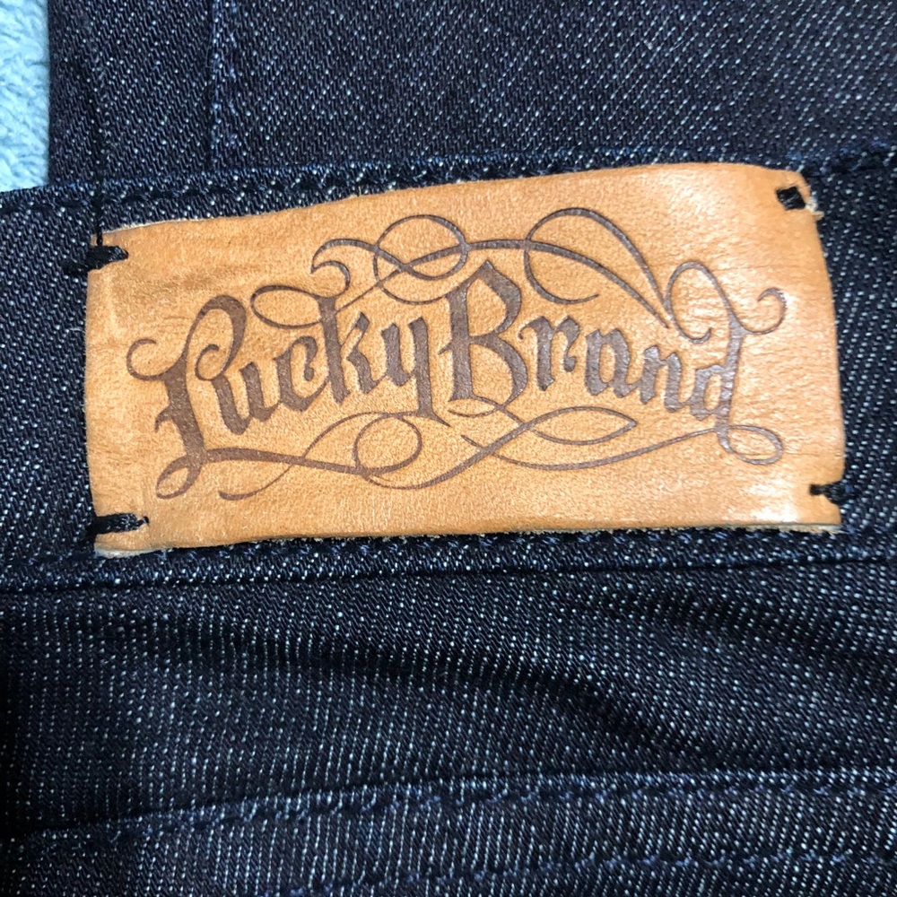 Lucky Brand wide leg dark jeans